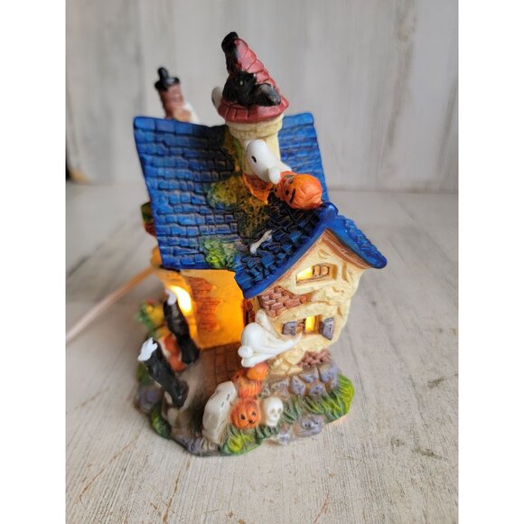 Spooky hollow AS IS haunted house ceramic vintage village accessory - Picture 5 of 11